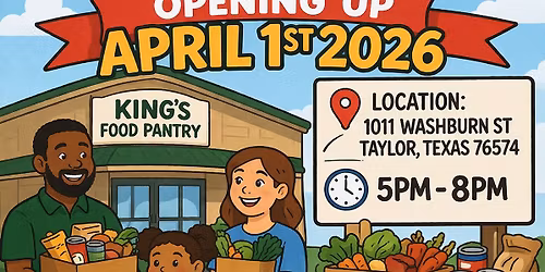 \ud83d\udc51King\u2019s Food Pantry Opening Day\ud83d\udc51