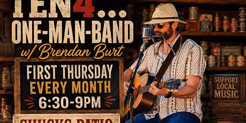 Brendan Burt \/ TEN4ONE Solo Set at Shucks Patio!