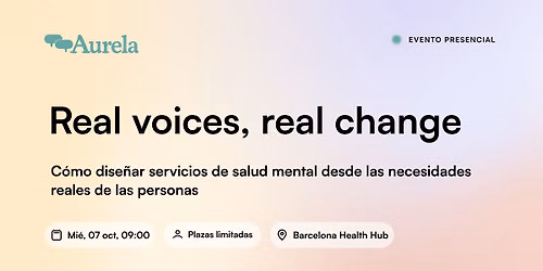 Real voices, real change: dise\u00f1ar salud mental con las personas
