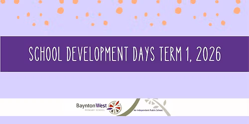 School Development Days Term 1, 2026