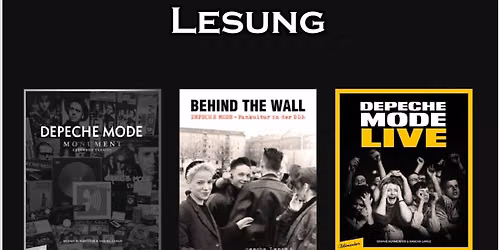 LESUNG: Sascha Lange 'Die DEPECHE MODE Trilogie' @ Goldgrube Kassel