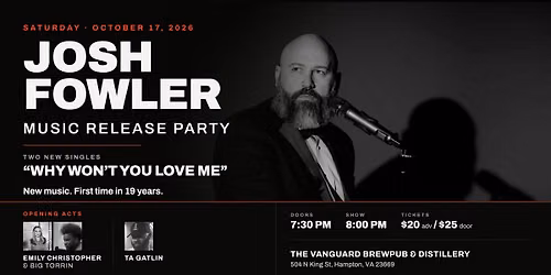 Josh Fowler's Music Release Party!