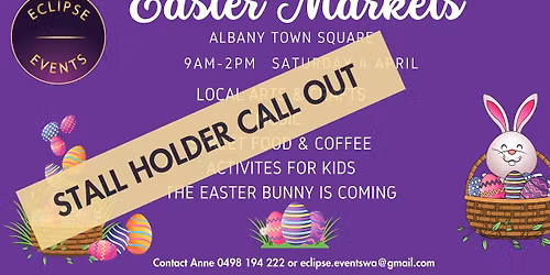 EASTER MARKETS part of the Easter Arts Festival. 