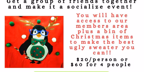 Hot Chocolate & Ugly Sweater Making Event