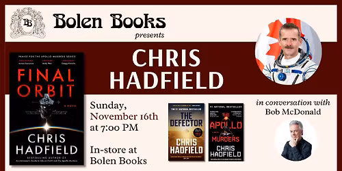 Chris Hadfield with Bob McDonald