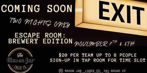 Escape Room Brewery Edition