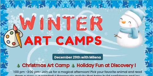Winter Art Camps \u2744\ufe0f 