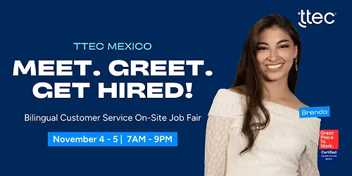 TTEC Mexico On-Site Hiring Job Fair