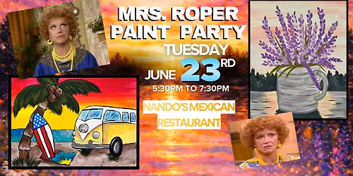 Mrs. Roper Themed Paint Night at Nando's!