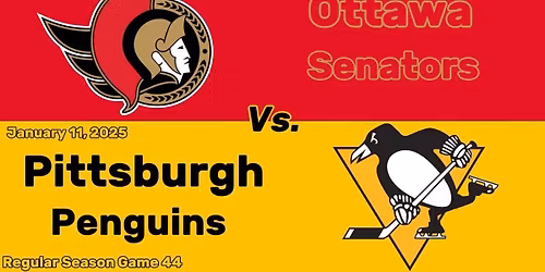 Ottawa Senators vs. Pittsburgh Penguins