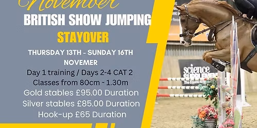November British Show Jumping Stayover 2025