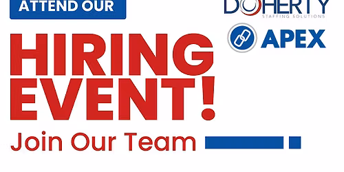Attend our Hiring Event at Apex!