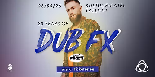 Dub FX & Mr Woodnote | 20 YEARS OF | Kultuurikatel, Tallinn