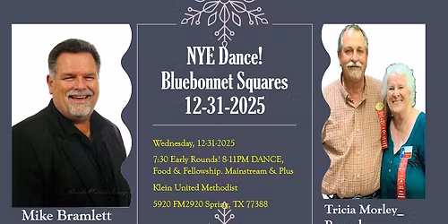 NYE Dance Bluebonnet Squares