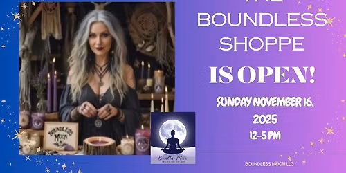 The Boundless Shoppe and Chandlery is OPEN! 