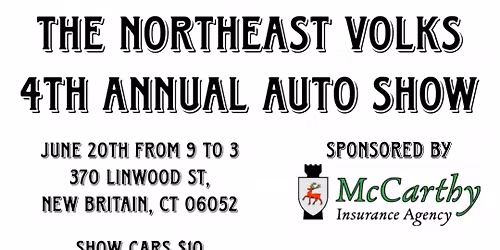 The Northeast Volks 4th annual auto show