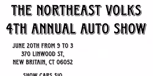The Northeast Volks 4th annual auto show 