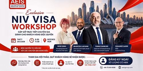 WORKSHOP \u0110\u1ed8C QUY\u1ec0N: G\u1eb6P G\u1ee0 TR\u1ef0C TI\u1ebeP CHUY\u00caN GIA NIV VISA T\u1eea \u00daC