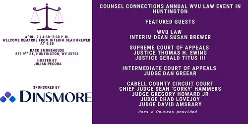 CC Annual WVU Law Event in Huntington