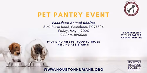 Pet Pantry Event - Pasadena Animal Shelter
