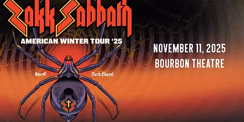 Zakk Sabbath with Bonfires (21+)