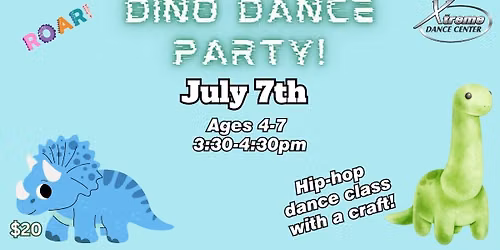 Dino & Friends Pop-up Dance Class Ages 4-7