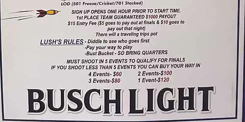 Jason & Lucas 5th Annual Memorial Dart Tournament 