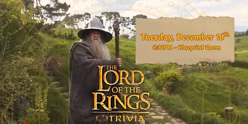 A Middle Earth Christmas Trivia Night!