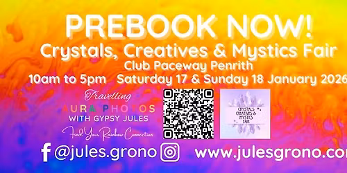 Aura Photos at the Crystals, Creatives & Mystics Fair Penrith
