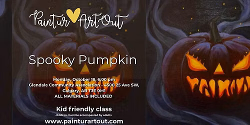 Spooky Pumpkin Acrylic at Glendale Community Association
