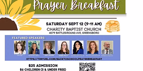 Back to School Prayer Breakfast - 5th Annual