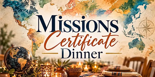 Mission Certificate Dinner with Dr. Scott Moreau
