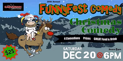 CHRISTMAS COMEDY Party SHOW - Saturday, December 20 @ 6 PM - Calgary \/ YYC