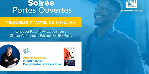 Soir\u00e9e Portes Ouvertes de l'EMI avec Pierre HASKI en invit\u00e9 sp\u00e9cial