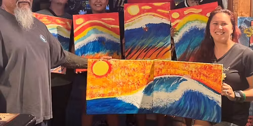 Paint P\u0101\u02bbina, paint and sip @ The Shack, Mililani