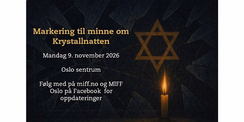 Markering til minne om Krystallnatten