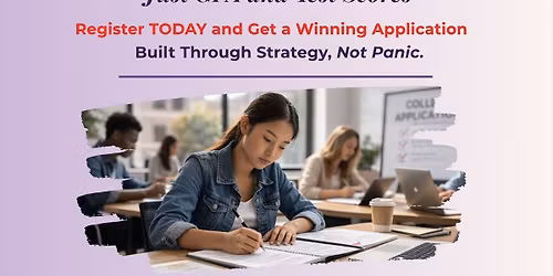3-Day College Application Bootcamp for Rising Seniors with Dr. Zed on June 3-5, 2026