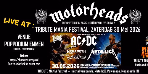 Mot\u00f6rheads Live at TRIBUTE MANIA EMM (NL)