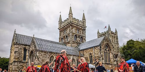 Red Stags at Wimborne Minster Folk Festival
