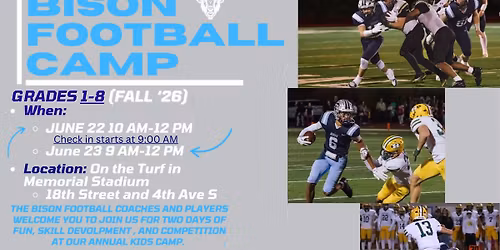 Bison Football Camp
