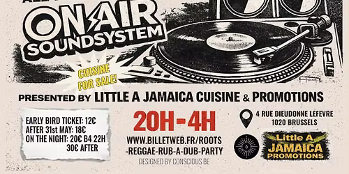 Brussels Roots Reggae RUB A DUB PARTY 
