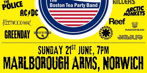AN EVENING OF ROCK with The Boston Tea Party Band @ The Marlborough Arms, Norwich