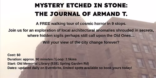 Mystery Etched in Stone: A Free Walking Tour