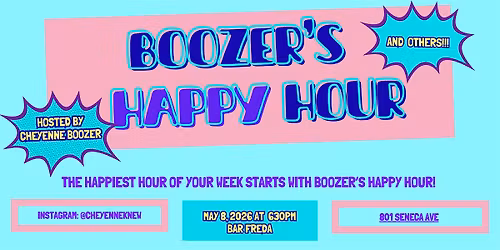 Boozer\u2019s Happy Hour - A Comedy Show