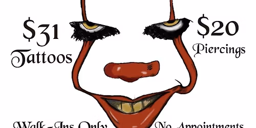 Halloween Tattoo and Piercing flash sale