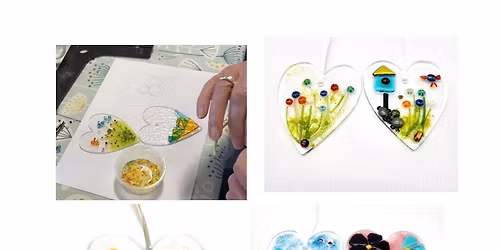 Fused Glass Heart Workshop make 2 pp