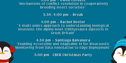 CBER Viva Symposium & Christmas Party
