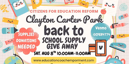 Clayton Carter Back to School Supply Give Away!