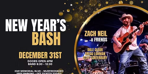 Hank's Honky Tonk New Years Eve Bash