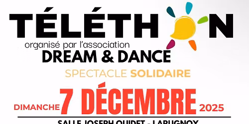 Spectacle solidaire pour le t\u00e9l\u00e9thon